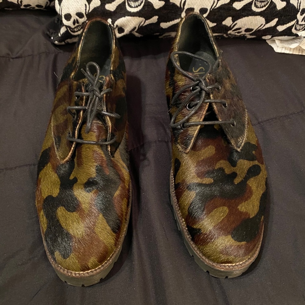 Shellys London|Terrwyn Genuine Calf Hair Oxford